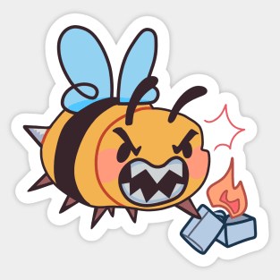 Chaotic Bees Sticker